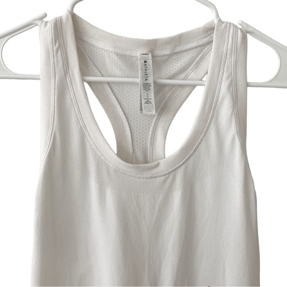 Atheta Razor Back White Performance Tank - Picture 2 of 4